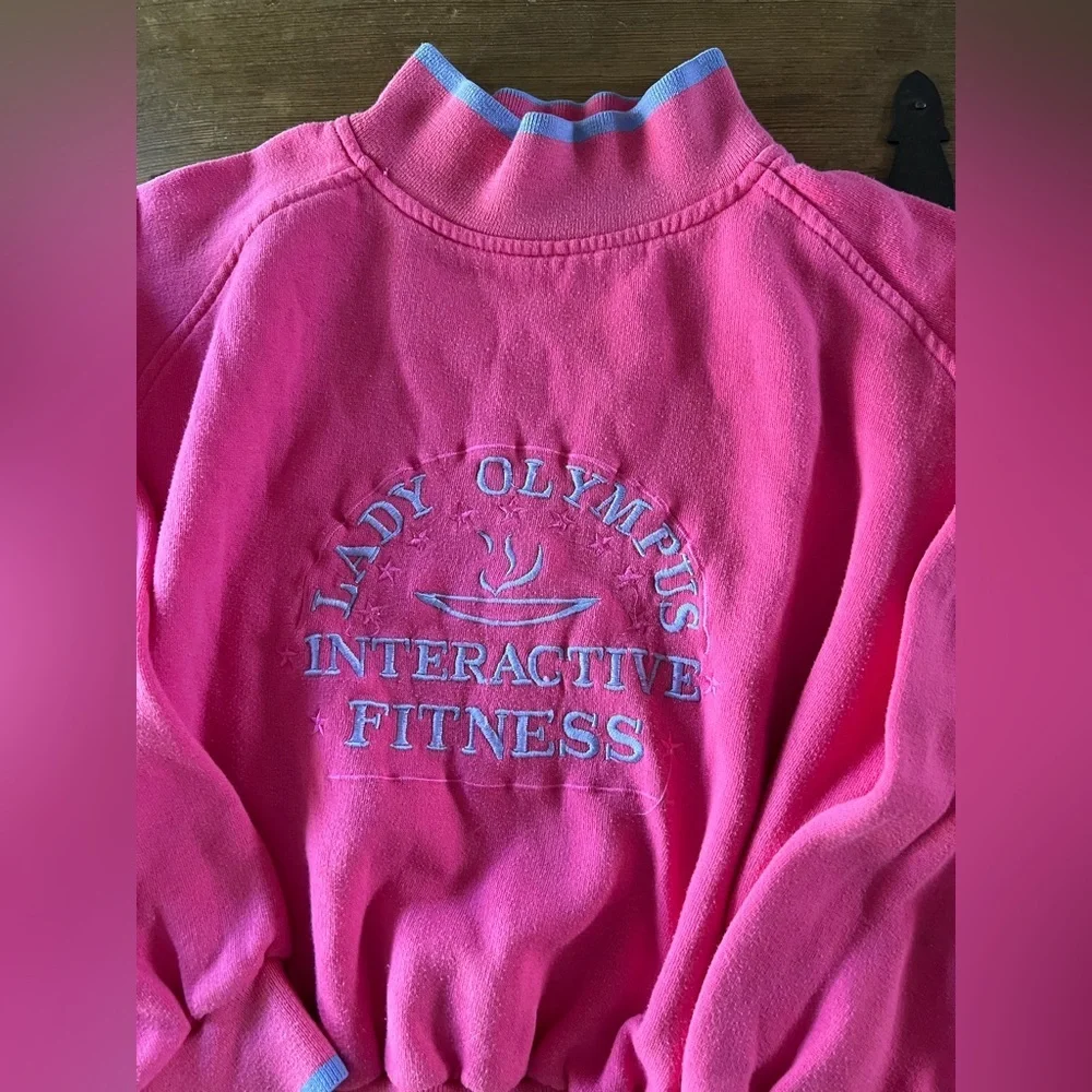Lady Olympus Vintage Crewneck Pink Sweatshirt - Picture 2 of 4